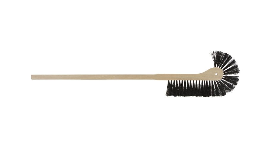 Hanekamborstel hout zwart haar 75cm FSC pure SCS-COC-000652-JH