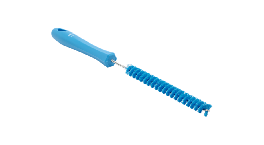 Vikan afvoerborstel blauw reiniging machineonderdelen en afvoeren
