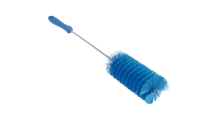 Vikan Pijpenborstel medium blauw 6 x 51 cm