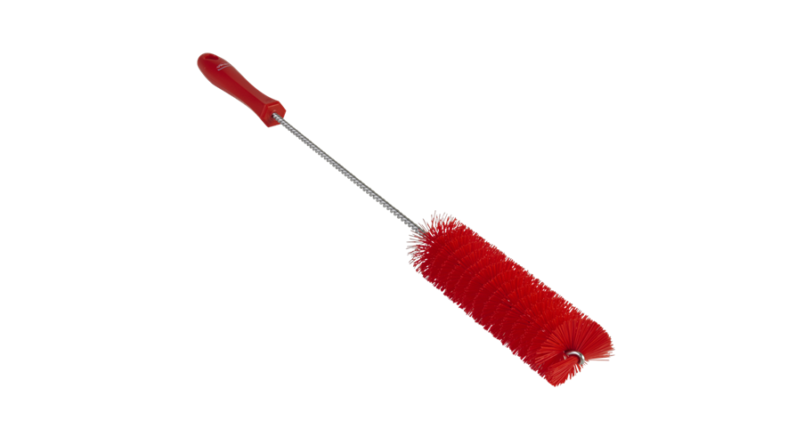 Vikan pijpenborstel hard rood 40mm