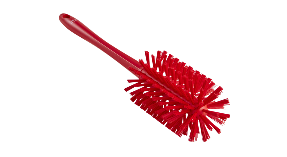 Vikan UH pijpborstel met steel rood