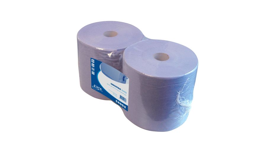 EcoWipe Poetsrol Maxi Industrie blauw 2 x 380 meter 26 cm breed (48)