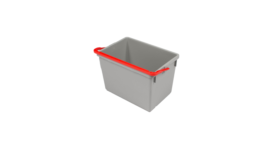 Numatic grijze emmer 10 L. rode handel