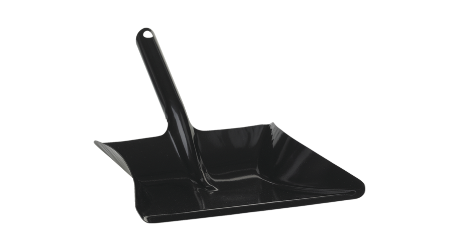 Vikan transport metalen stofblik zwart Afm.: 24 x 38 cm