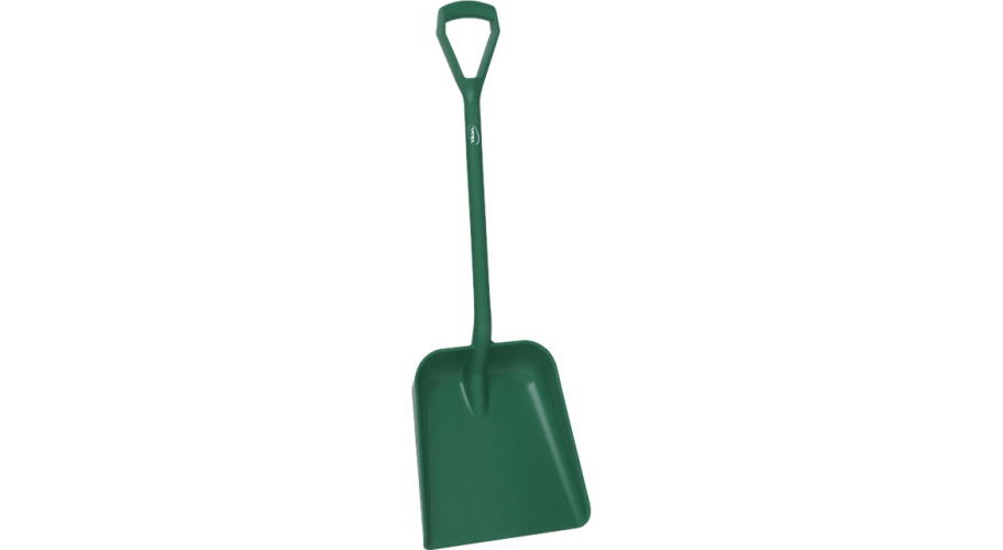 Vikan schop D-greep korte steel groen