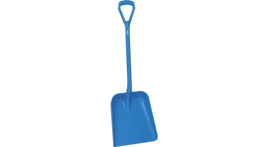 Vikan schop D-greep korte steel blauw