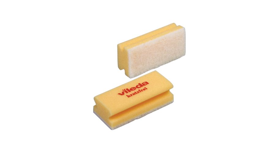 Vileda schuurspons geel/wit 10 st. 7 x 14 cm