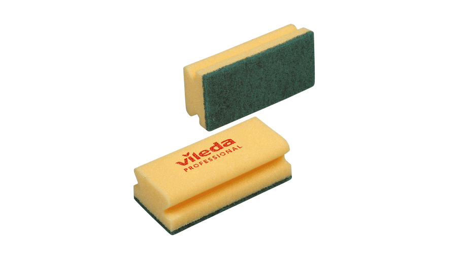 Vileda schuurspons geel/groen 10 st. 7 x 14 cm