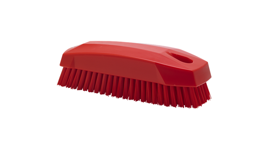 Vikan nagelborstel hard rood 13 cm