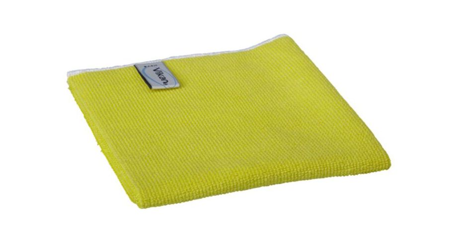 Vikan Microvezeldoek basic geel p/st