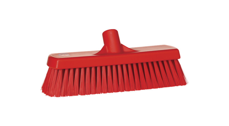 Vikan Vloerveger medium rood polyester afm. 300 x 90x 130 mm