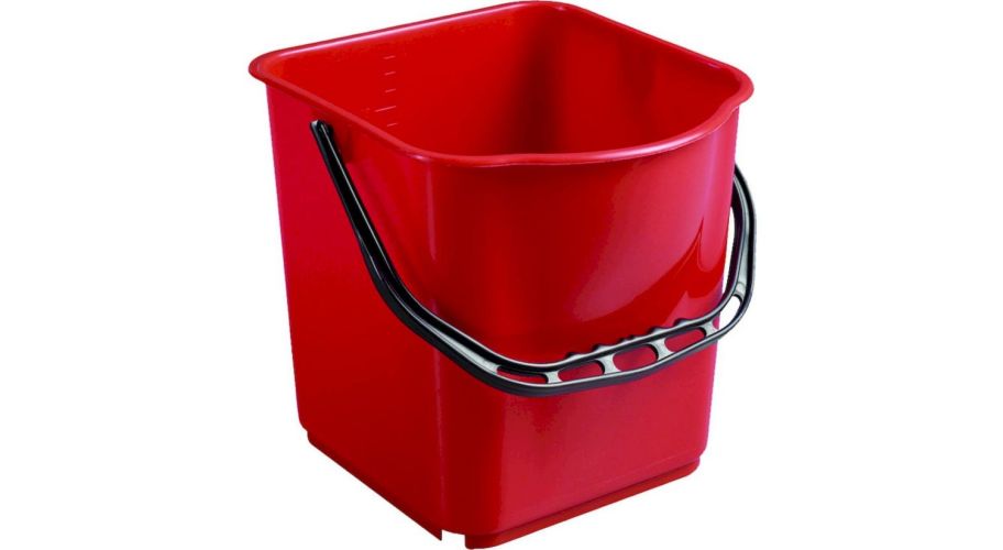 Filmop emmer 15 liter rood met handvat