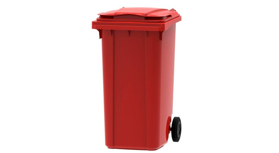 Afvalcontainer Kliko rood 240 L.