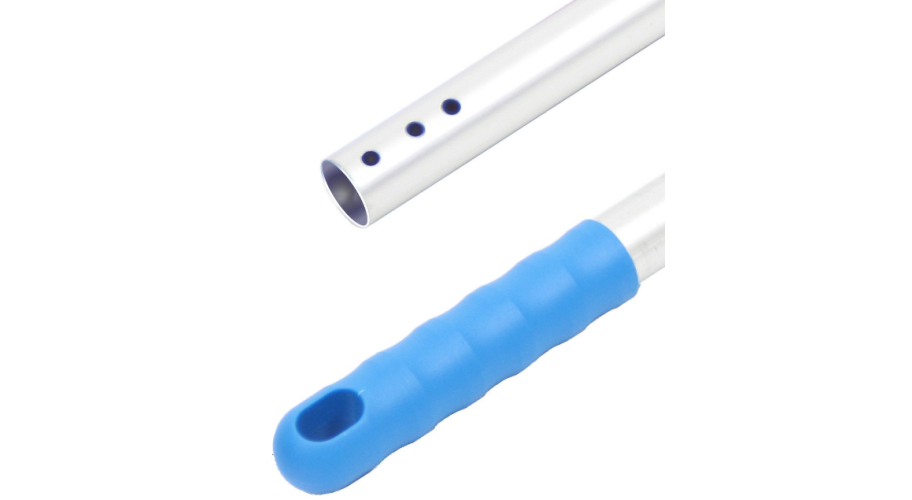 Steel aluminium 1,40mtr 23,5mm 3 gaten Handvat kleur Blauw