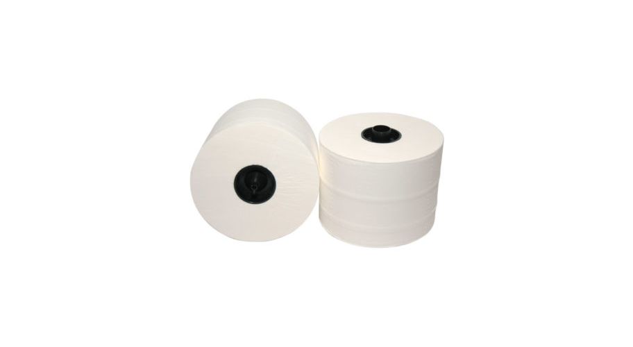 EcoWipe toiletpapier + dop 3 lgs 36x65m. 36 rol a 65mtr cellulose