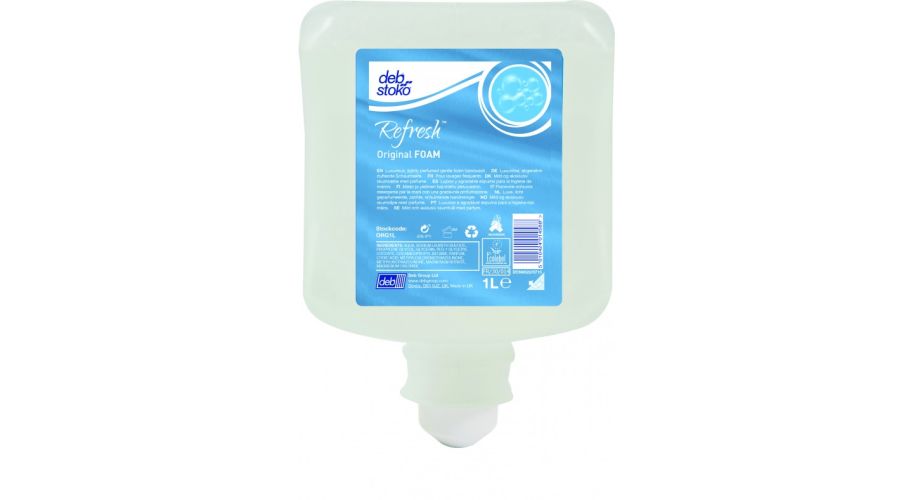 Refresh Original foam wash disp. 6x1 L. Geparfumeerde, kleurstofvrije handzeep