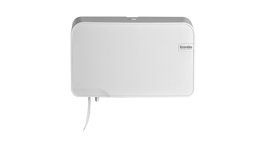 Quartz White Duo toiletrolhoud. coreless Max dia 15cm 208x330x145 (120) Omlabelen