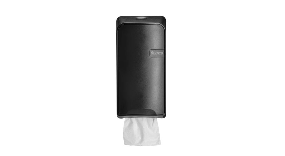 Quartz Black Toiletpapierhouder Bulkpack 278x140x130 (200), Omlabelen