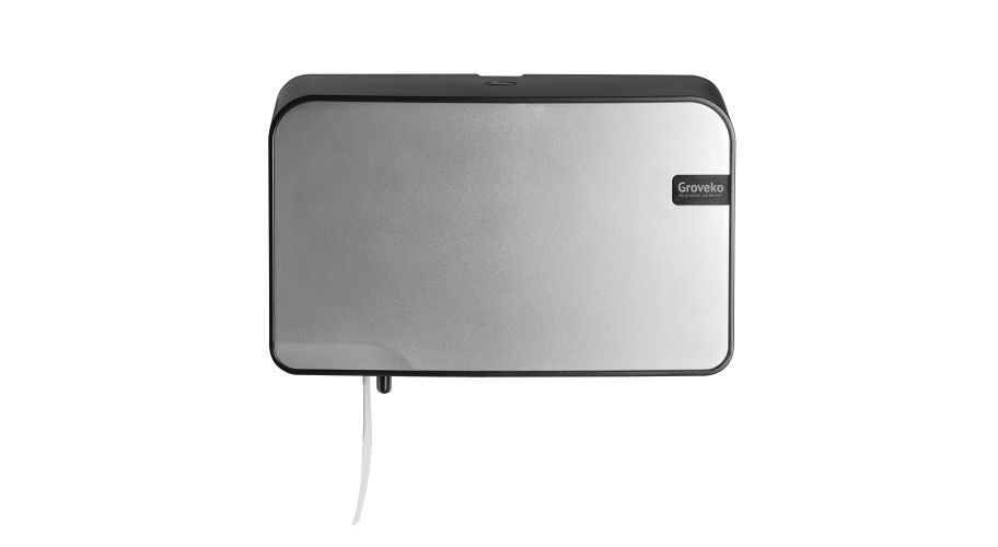 Quartz Silver Duo toiletrolh. trad/comp Max dia 15cm 208x330x145 (220) Omlabelen