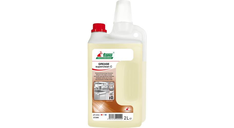 Tana Grease Superclean C flacon 4x2 L. Krachtige reiniger