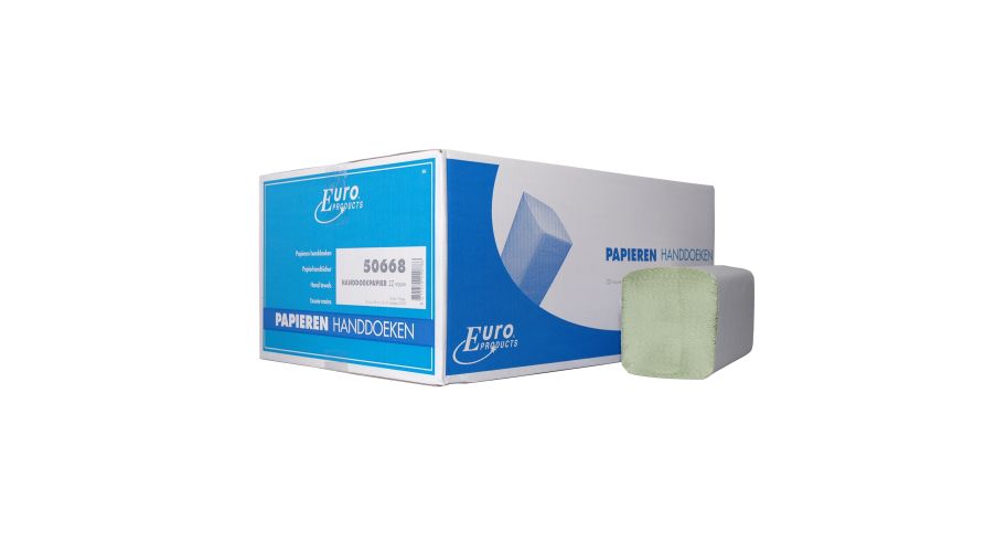 Handdoekpapier Euro Z-fold groen 2L