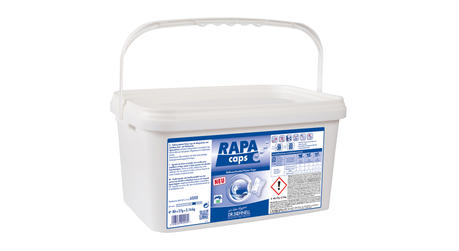 Dr. Schnell RAPA CAPS wasmiddelcaps 80st voor 6.5kg was per cap, oplosbare folie
