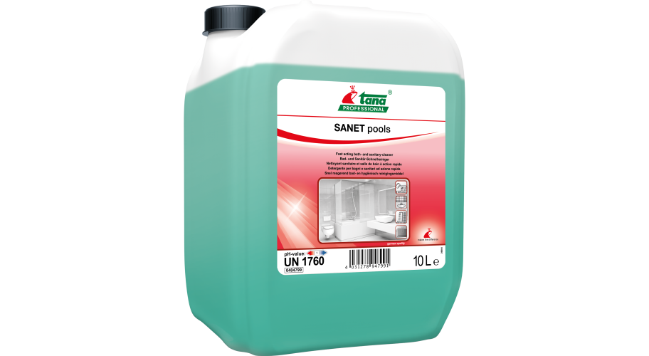 Tana Sanet Pools sanitairreiniger 10 L. Zwembad- en sanitairreiniger