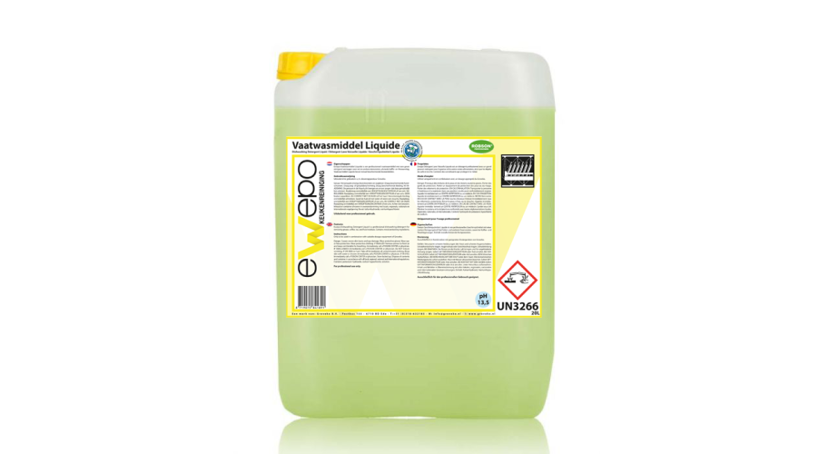 Ewepo Vaatwasmiddel Liquide 20 L. met chloor