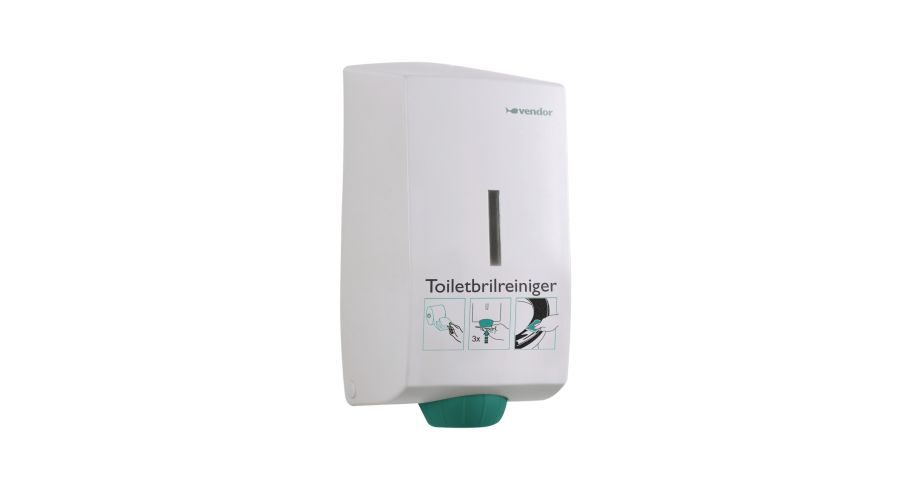Vendor toiletbrilreinigerdispenser wit