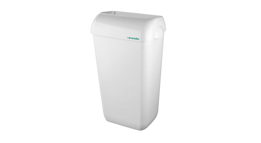 Vendor afvalbak wit kunststof 56cm. 23 liter