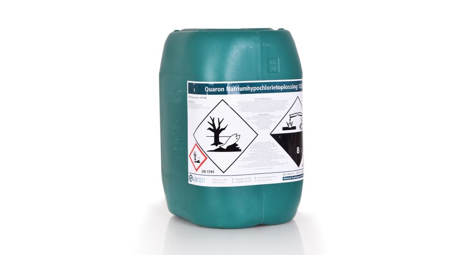 Natriumhypochloriet can 25 kg. 14173 N incl. slijtagekosten