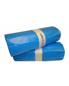 Afvalzak blauw 90x110cm.T30 10x25st.