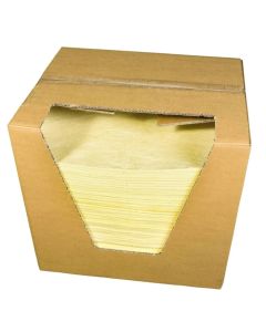 Absorptiedoeken chemicaliën 1-laags geel 40 x 50 cm - 200 stuks