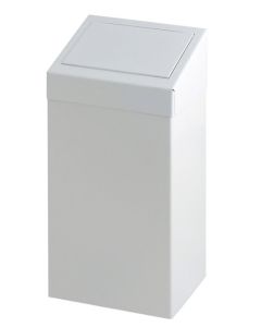 Afvalbak met pushklep wit 50 liter