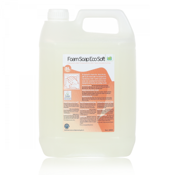 Ewepo Foam Soap Eco Soft zonder parfum wit 2 x 5 liter