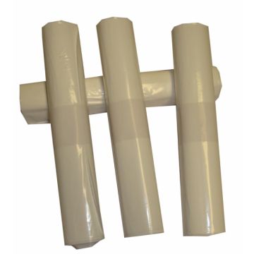 Afvalzak LDPE wit 55x65cm.T30 20x25st.