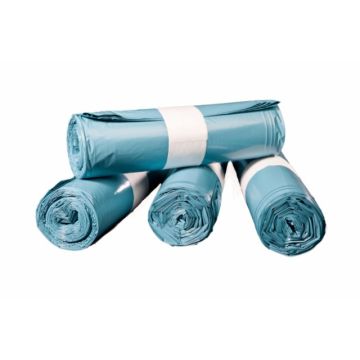 Afvalzak LDPE blauw 65/25x140cmT70 100st