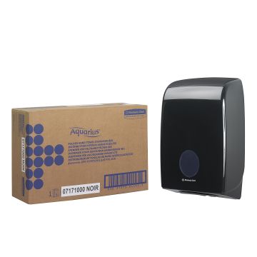 Kimberly Clark Aquarius Dispenser zwart tbv gevouwen handdoek