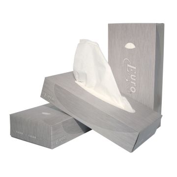 EcoWipe Facial Tissue cellulose 2-laags wit 40 x 100 stuks
