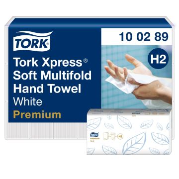 Tork Handdoek H2 2lgs wit - 21 x 150 vellen