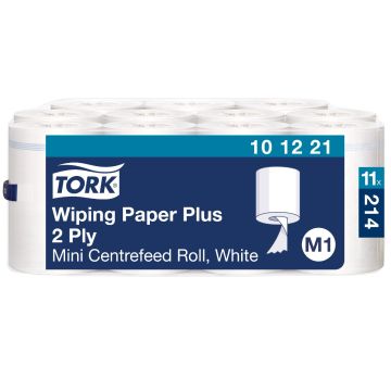Tork Poetsrol Plus M1 minirol 2lgs wit - 11 x 75 meter