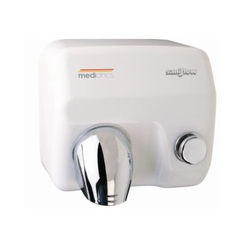 Mediclinics Handdroger met drukknop wit E05 (Saniflow)