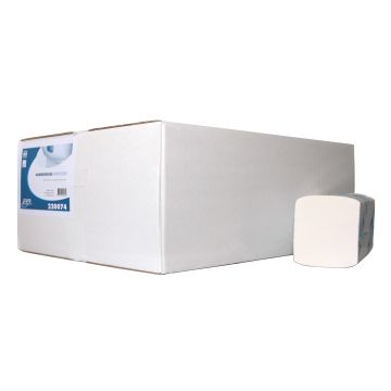 EcoWipe handdoek interfold 3lgs 20x100st tissue hoogwit, 42x22cm (40)