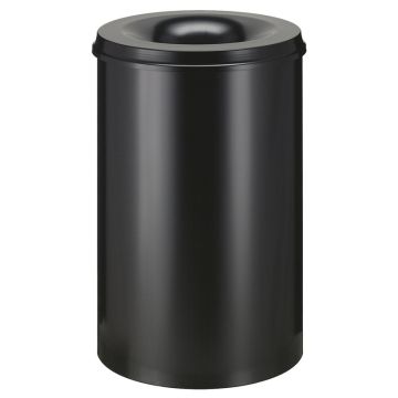 Papierbak vlamdovend zwart 110 liter