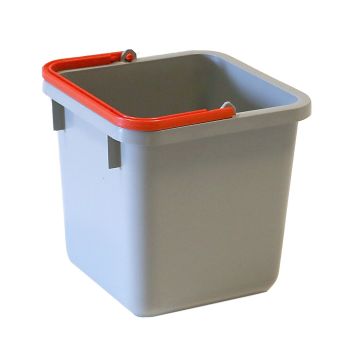 Numatic Emmer grijs met rood hengsel 6 liter