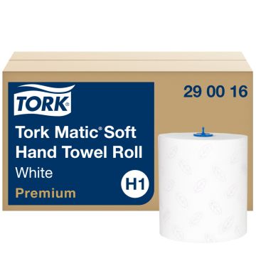 Tork Handdoekrol Matic premium zacht H1 2-laags wit - 6 rollen x 100 meter
