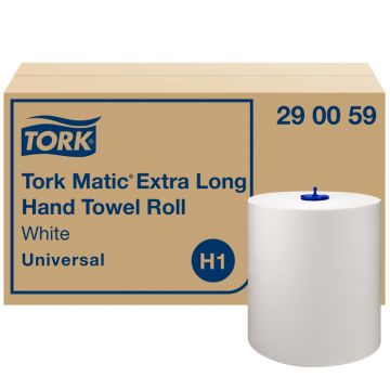 Tork Handdoekrol Matic universal extra lang H1 1-laags wit - 6 rollen x 280 meter