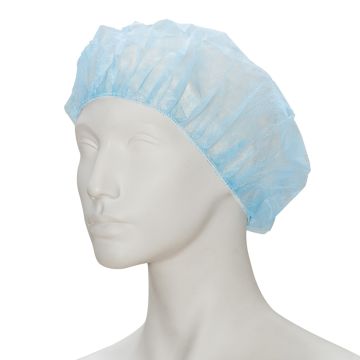 Haarnet non woven blauw plat model 52 cm