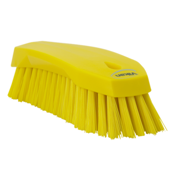 Vikan Werkborstel groot hard geel 20 cm