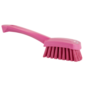 Vikan Afwasborstel groot hard roze 27 cm